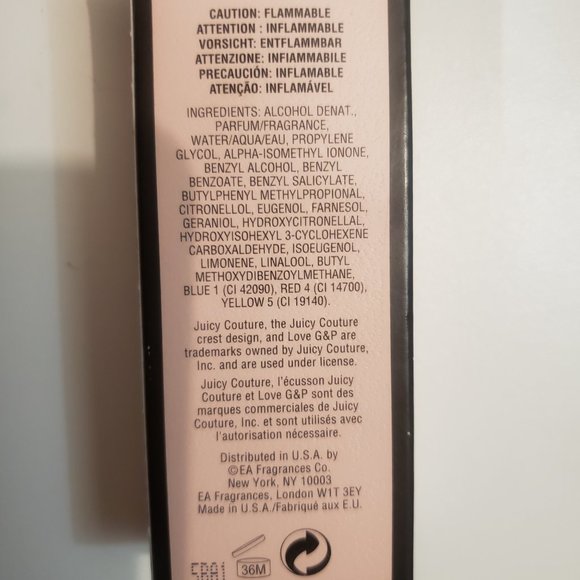 Juicy Couture Perfume ***BOX 0NLY***  5FL Empty Perfume Box Good condition - Picture 3 of 4